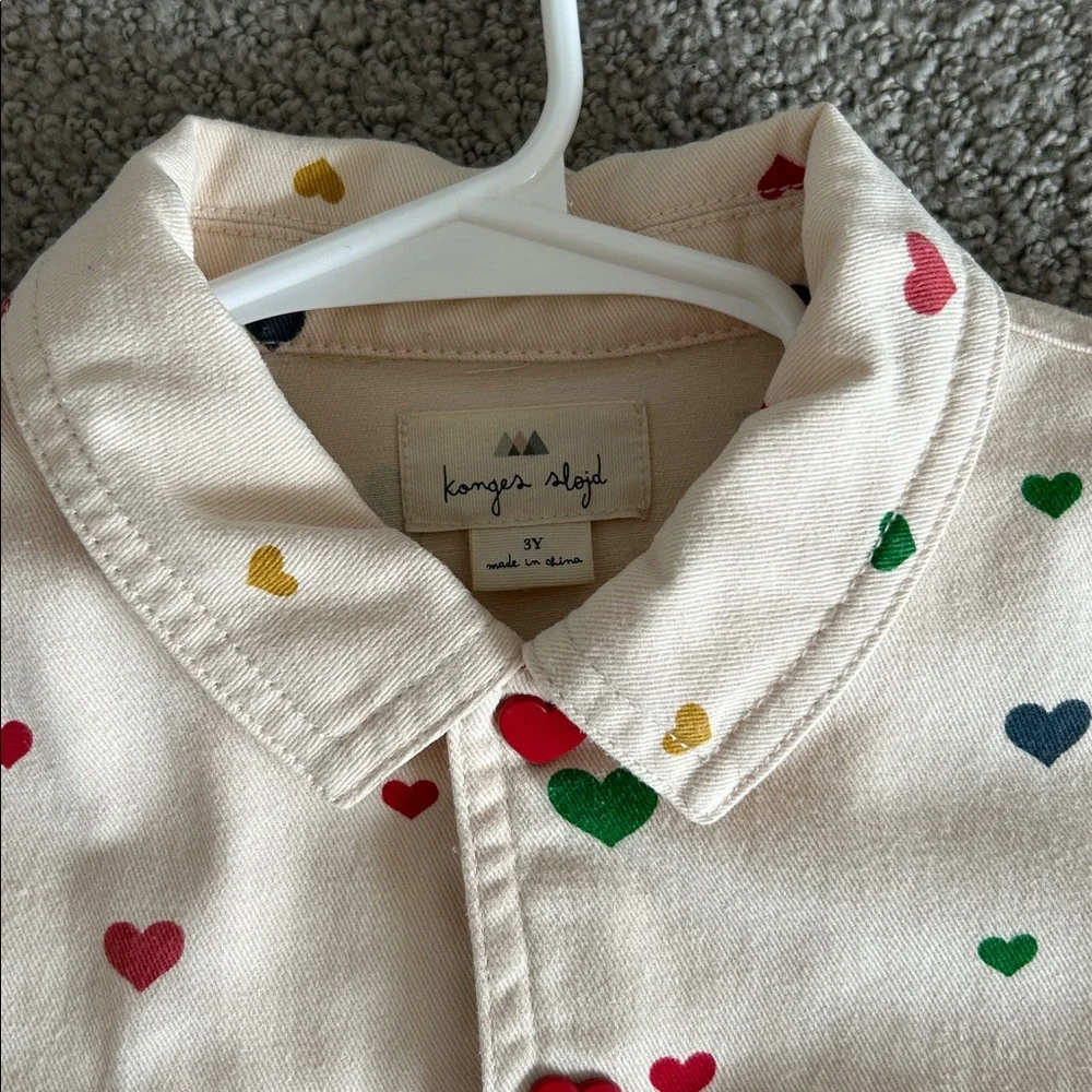 Kids Heart Print Jacket from Konges Sløjd - Picture 2 of 6